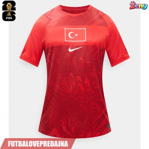 Lacne Ženy Futbalové dres Turecko MS 2026 Krátky Rukáv - Domáci